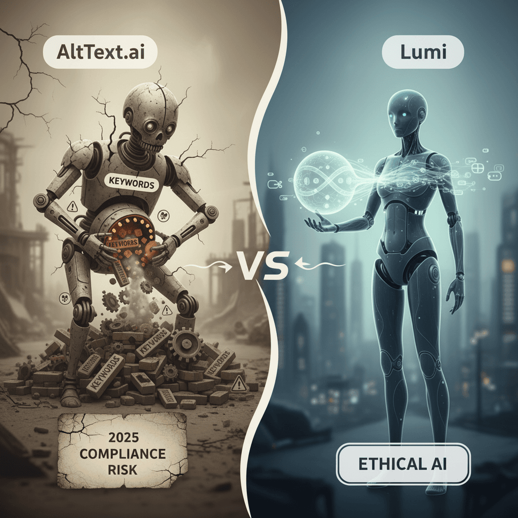AltText.ai vs. Lumi: Why Keyword-Stuffing Is a 2025 Compliance Risk