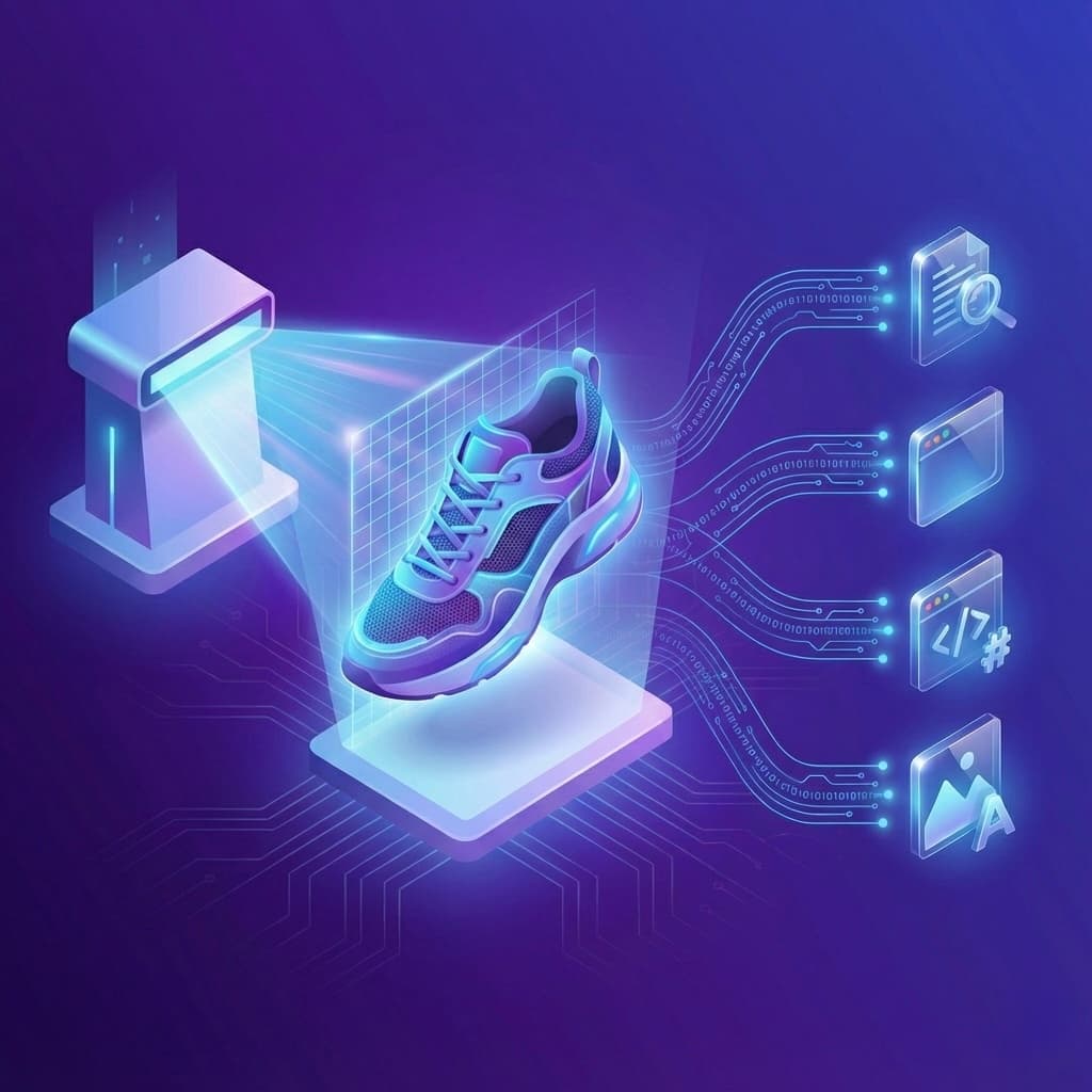 Vision AI analyzing product images for automated SEO content generation